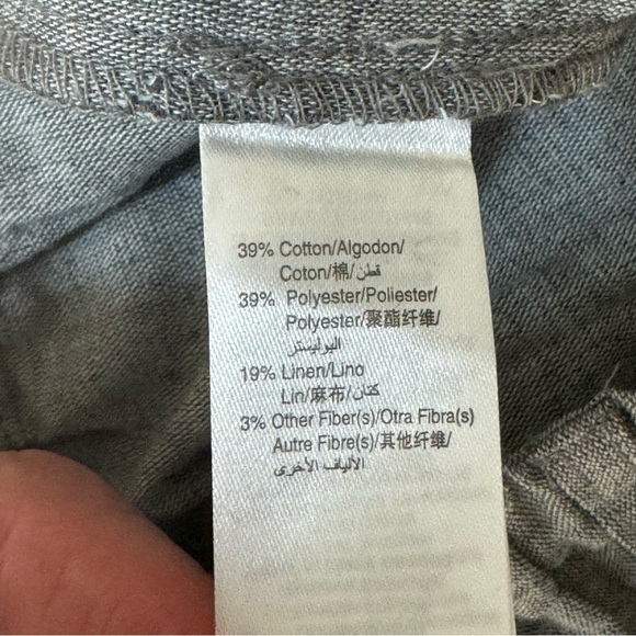 NWT MINICLASIX 2 Piece Woven Striped Shirt and Pant Set Sage Grey Size 12M - Picture 15 of 16